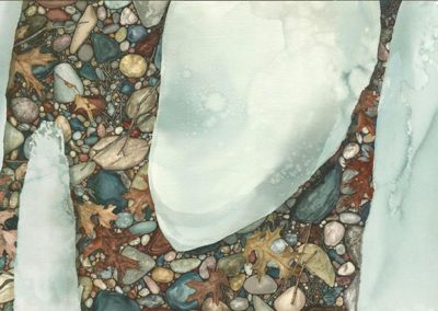 Amy Lance - Winter Stones watercolor