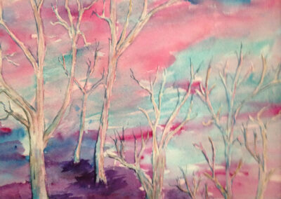 Matthew Topoleski - Dream Trees watercolor
