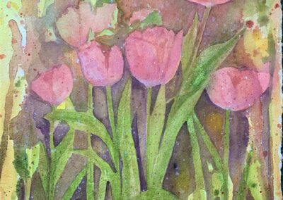 Alexandra Michaels Pink Tulips